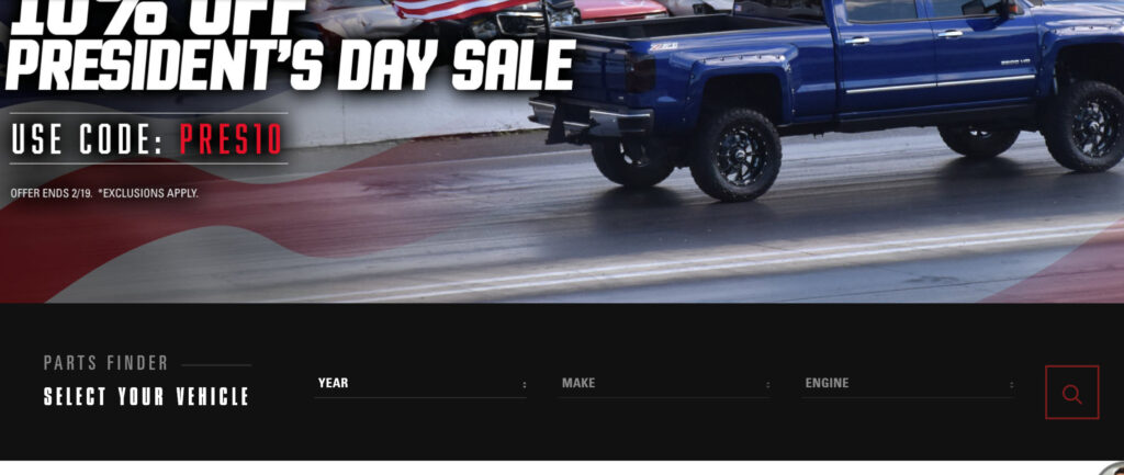 image of presidents day sale