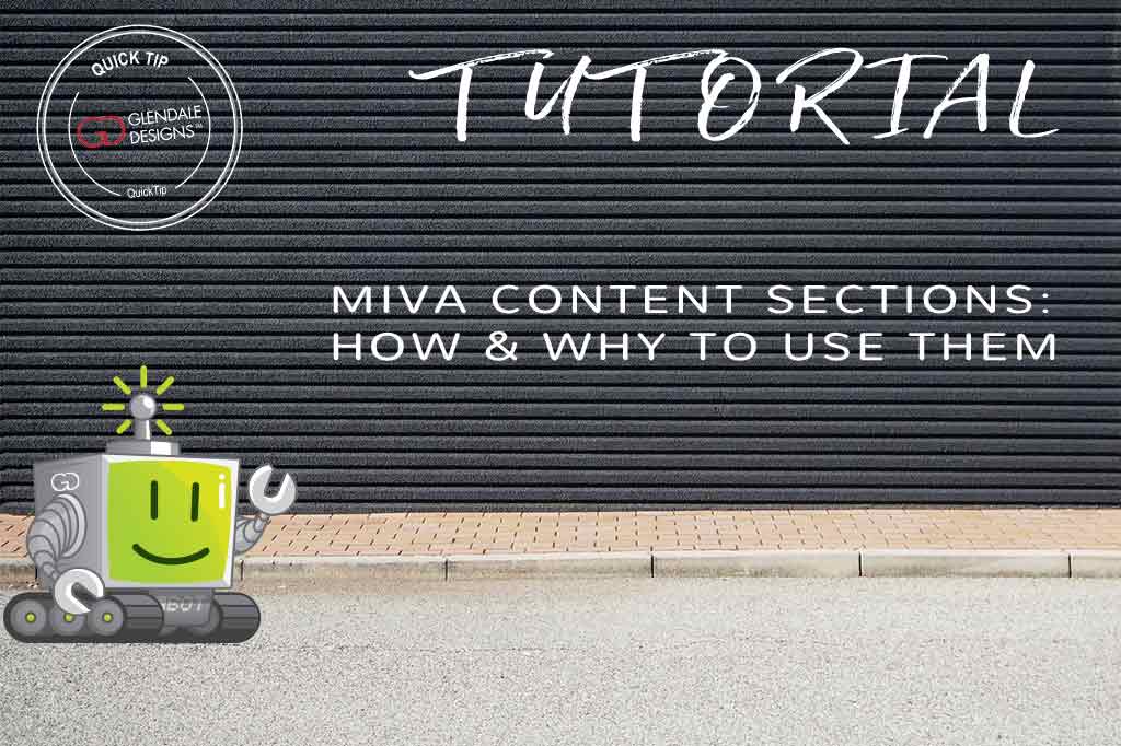 Using Miva Content Sections