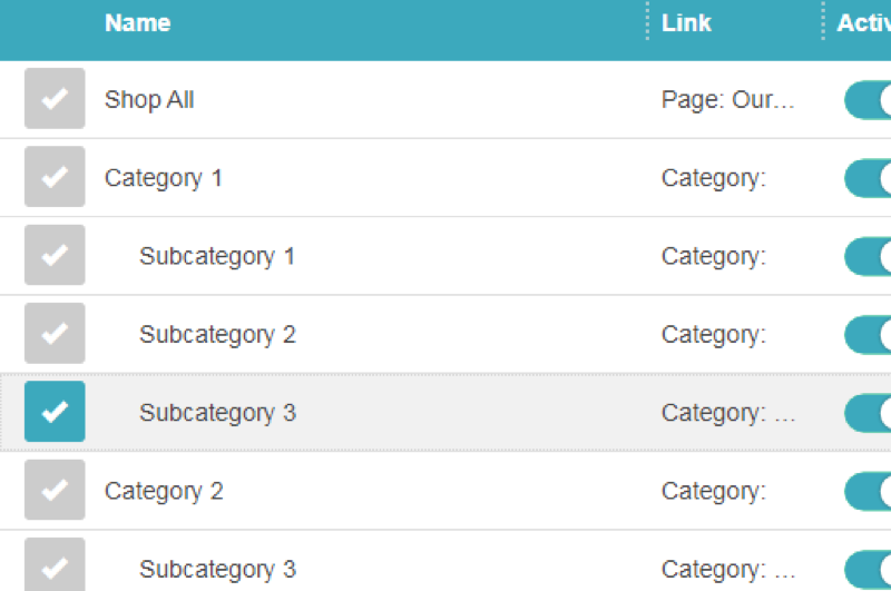 Edit Miva ReadyTheme Navigation Sets