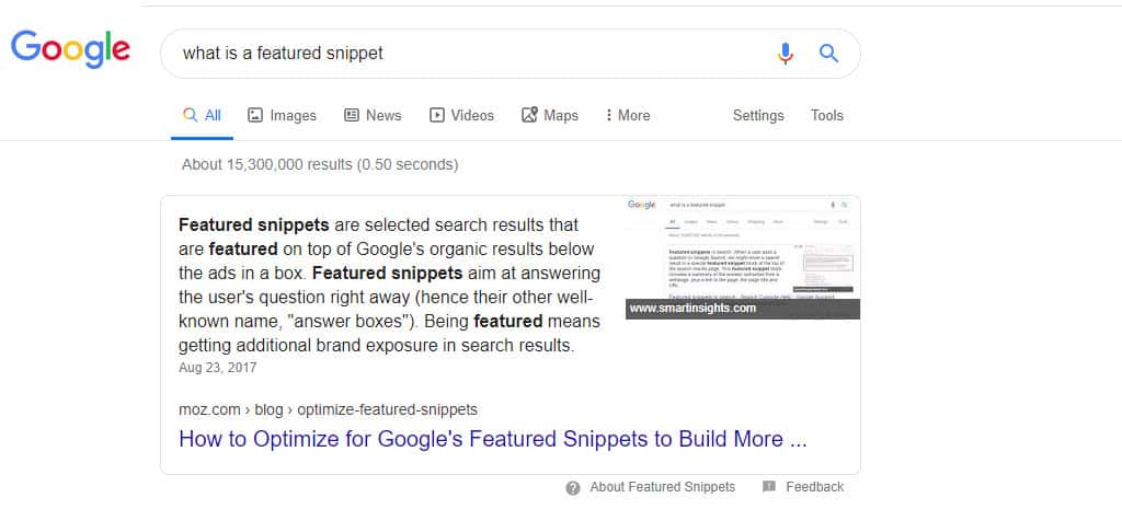 Google Featured Snippets