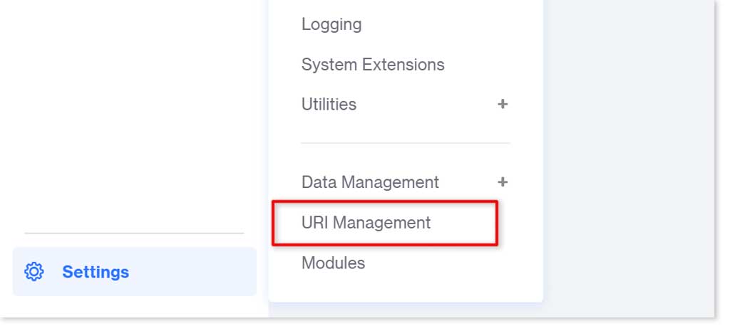 Generate URIs - URI management