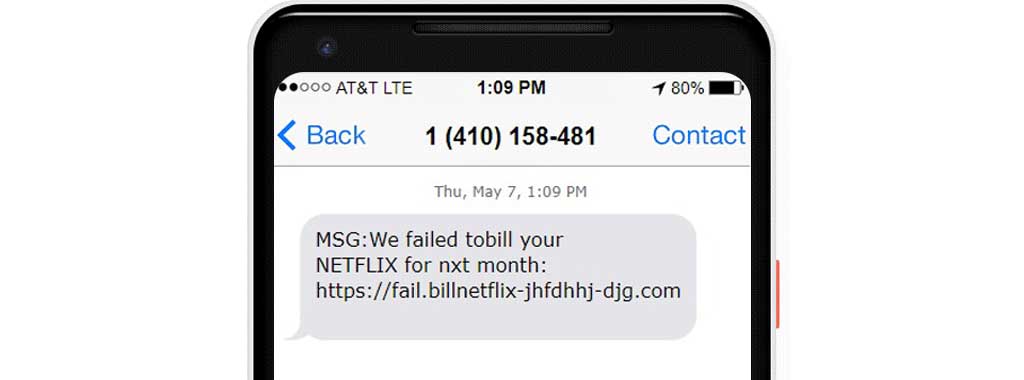 Text scam