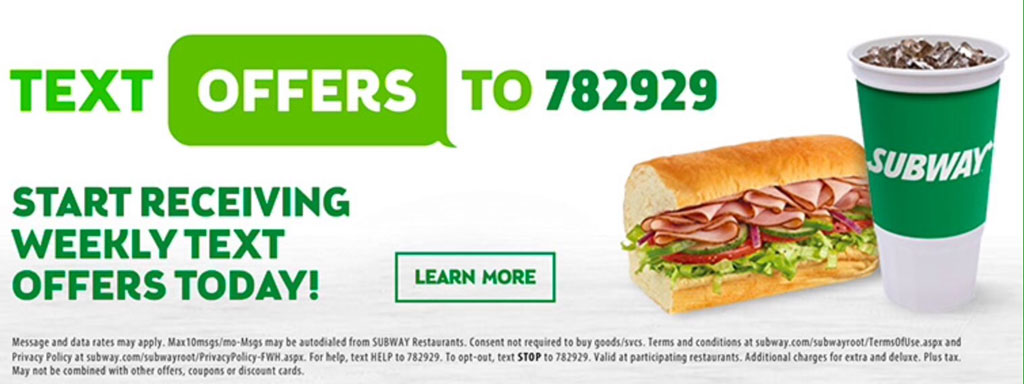 Subway double opt-in