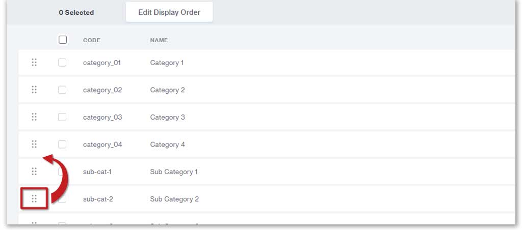 Sort your subcategories