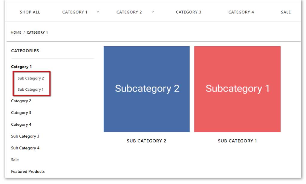 Sort your subcategories 2