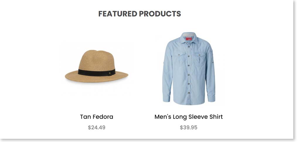 featured products after