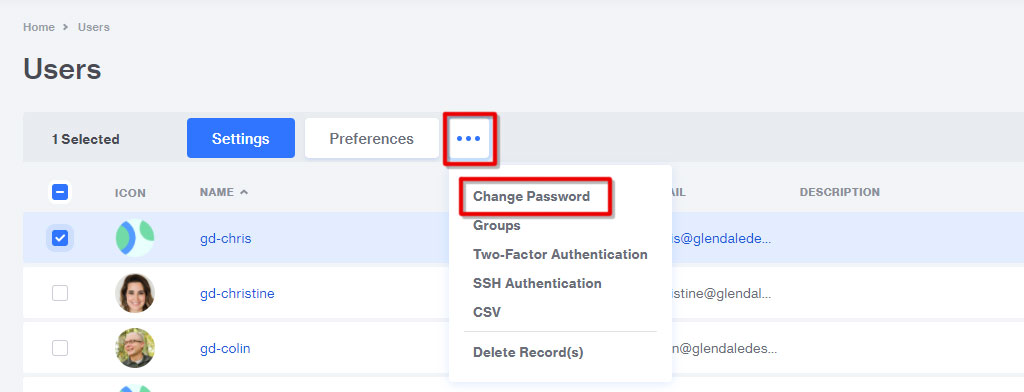 Weekly Security Checkup Change password