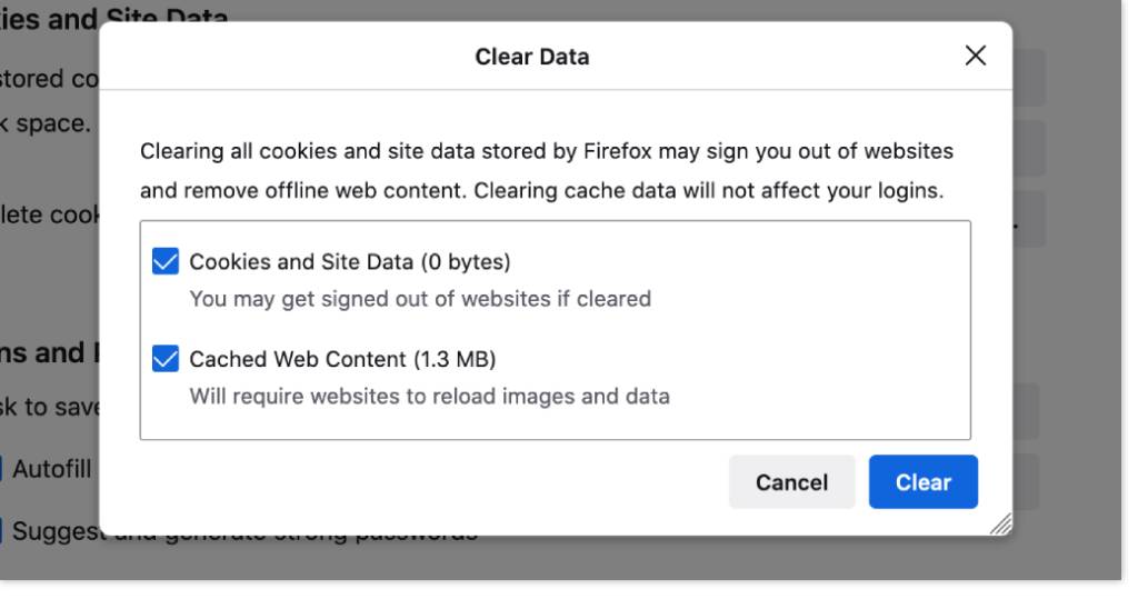 Clear your cache in firefox