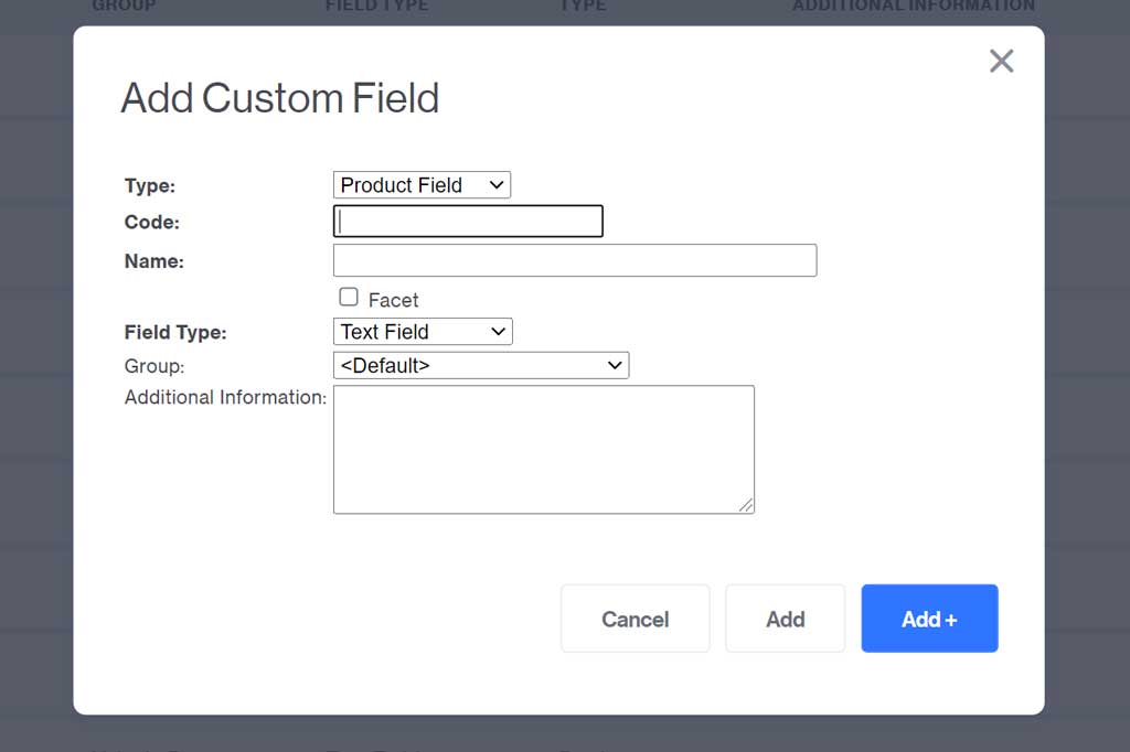 Add a custom field