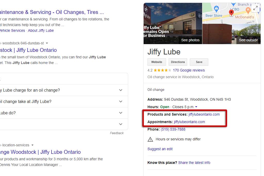 Google My Business Appointments