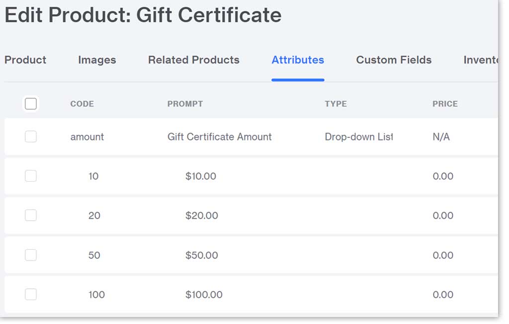 Add amount attributes