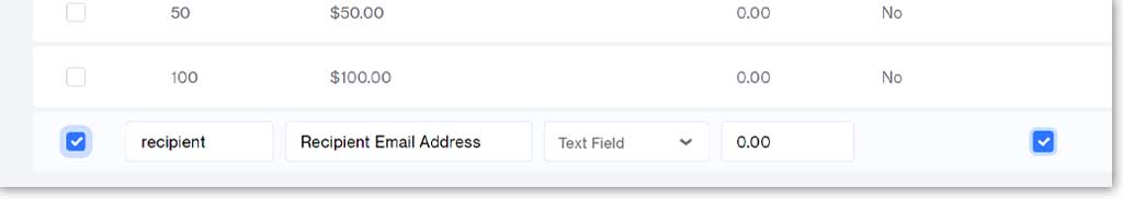 Recipient email address attribute